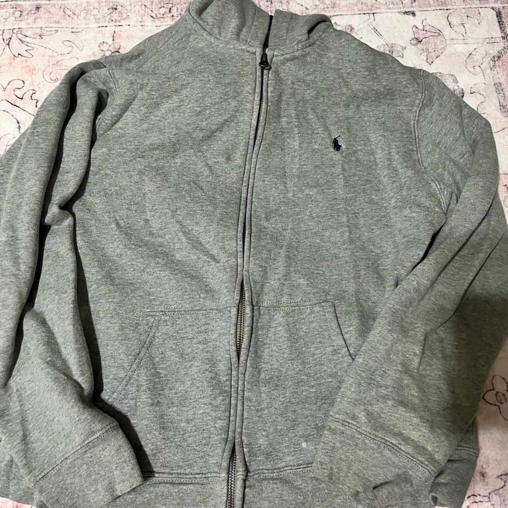 Polo by Ralph Lauren Gray Zip Up Sweater